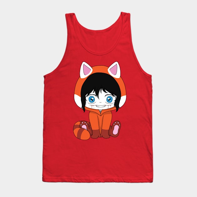 creepypasta red panda (jeff the killer) Tank Top by LillyTheChibi